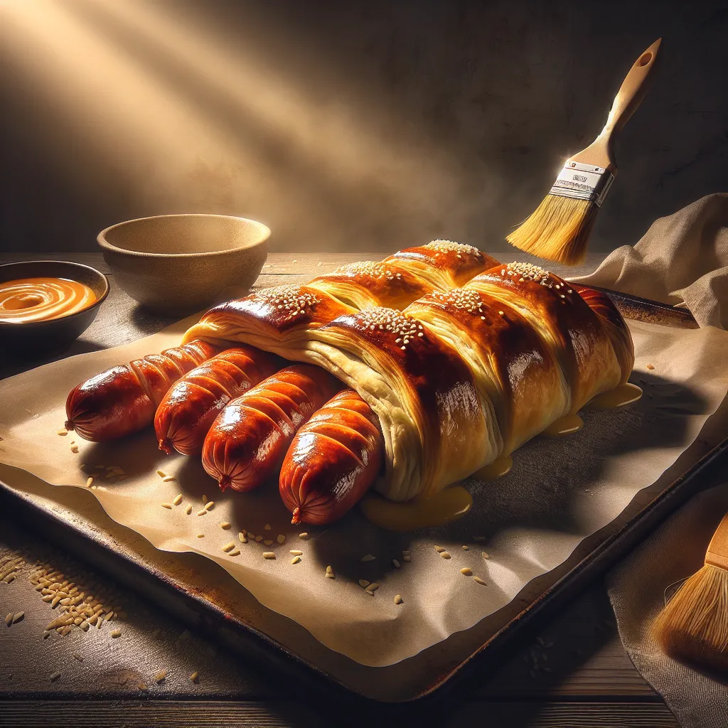 Parówki w cieście francuskim - jak piec?